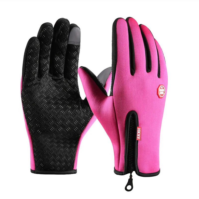 Winter Men'S and Women'S Warm Gloves, Waterproof and Skin Friendly Touch Screen, Suitable for Cycling and Skiing