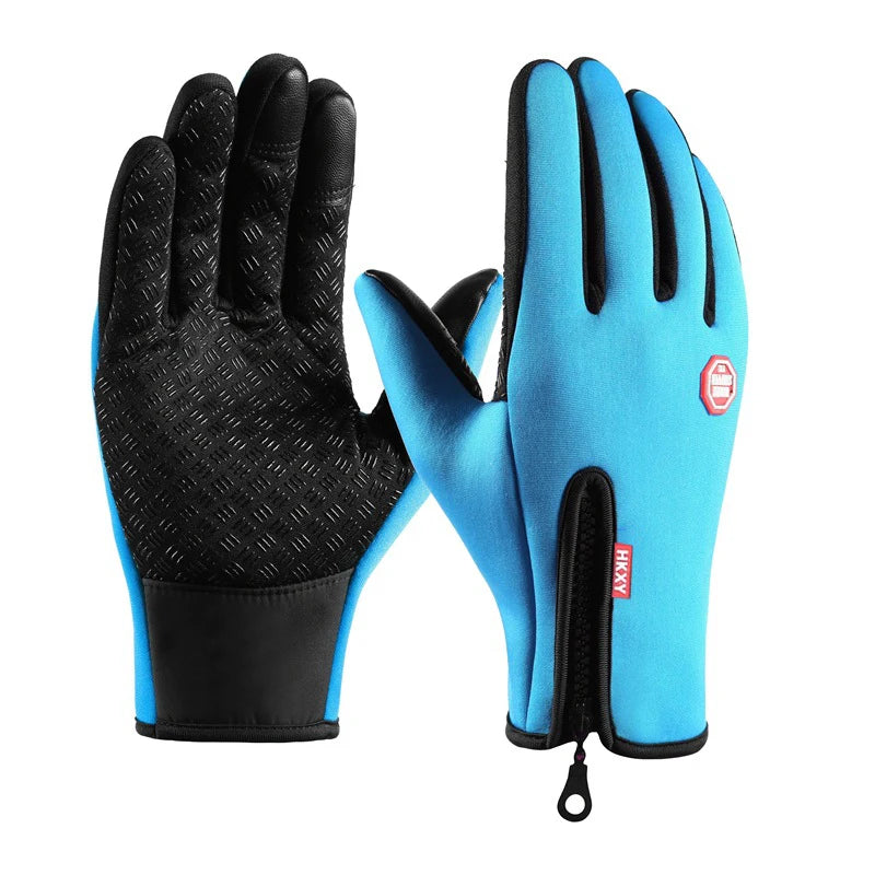 Winter Men'S and Women'S Warm Gloves, Waterproof and Skin Friendly Touch Screen, Suitable for Cycling and Skiing